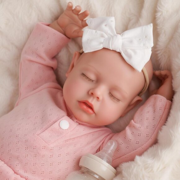 20 Inch Lifelike Realistic Baby Doll Soft Vinyl cloth body Newborn Dolls Girl - Picture 8 of 8